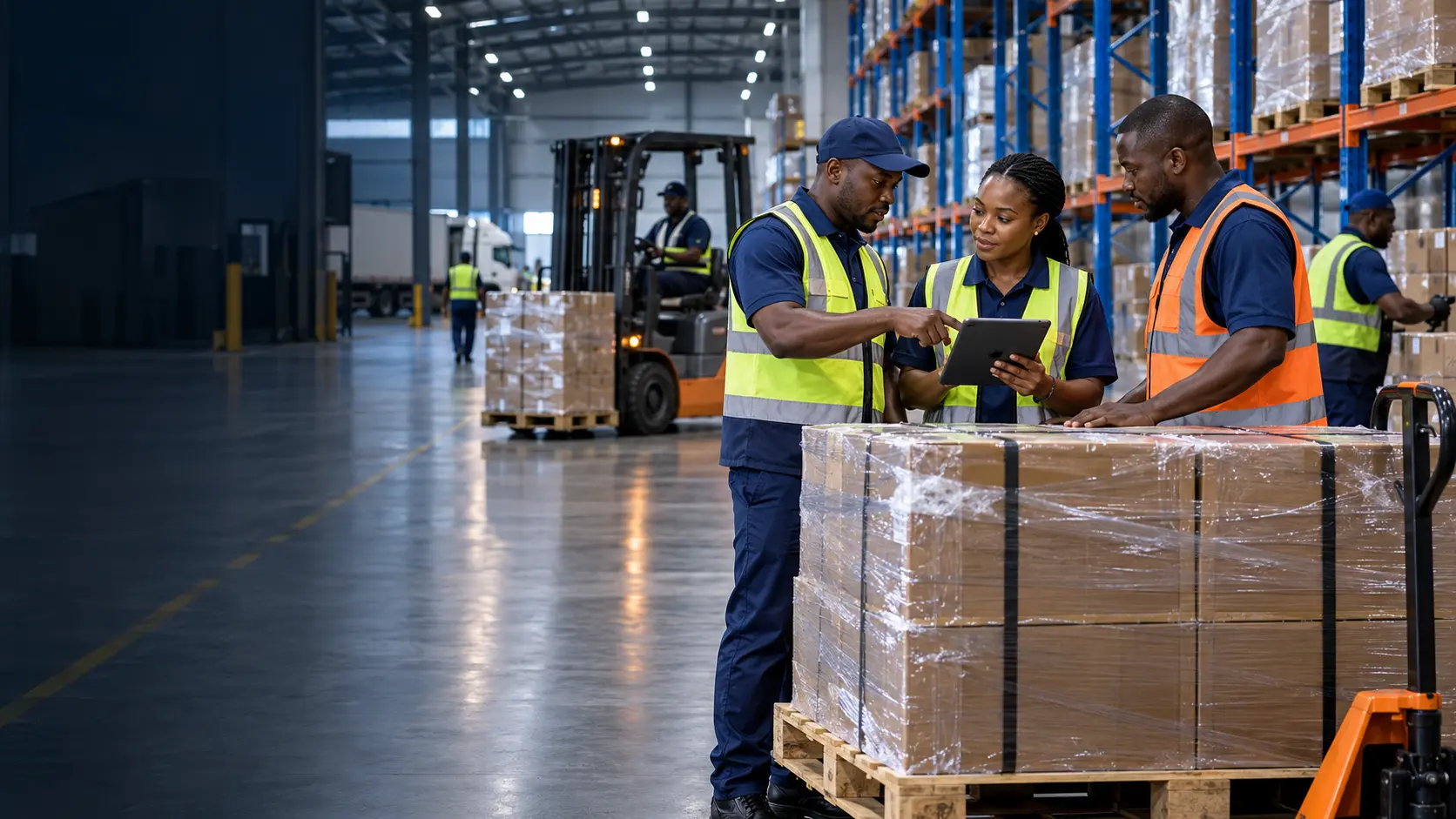 Valdo warehouse logistics team